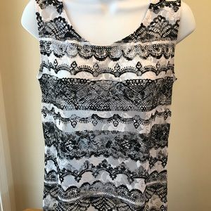 Sheer sleeveless top